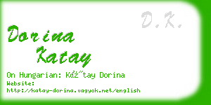 dorina katay business card